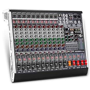 NXG GX12 アナログミキサー 12ch Amazon.com: Yamnweo GX12 Professional Sound Board Console 12